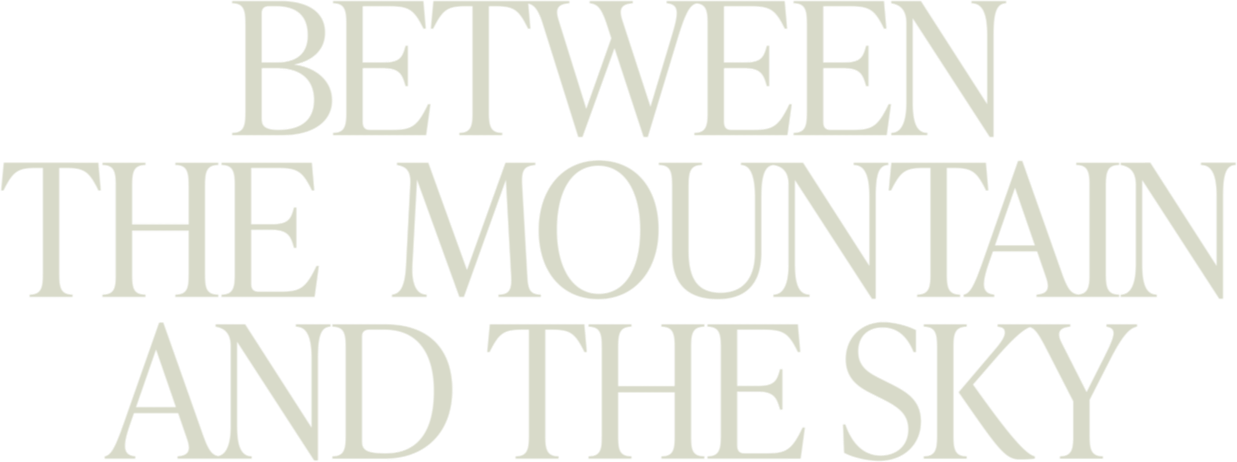Between the Mountain and the Sky