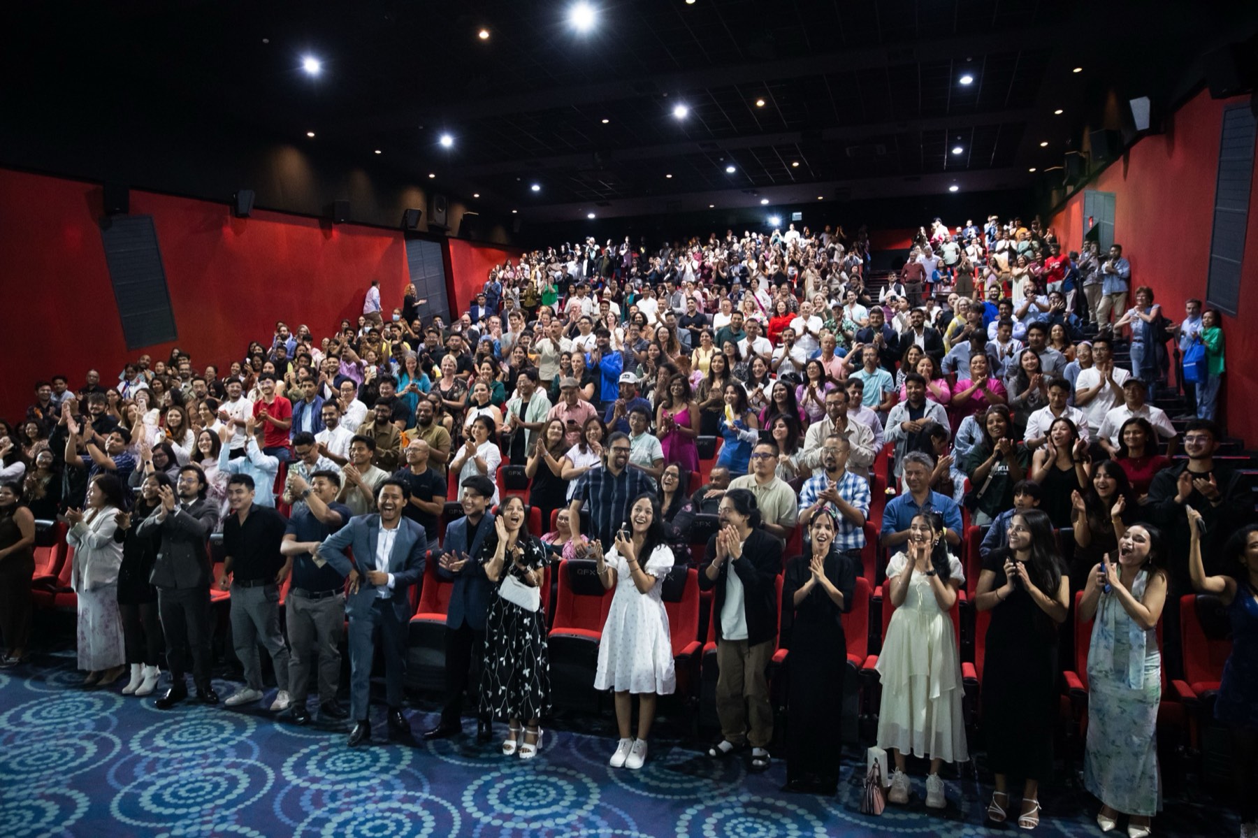 Audience at a community screening