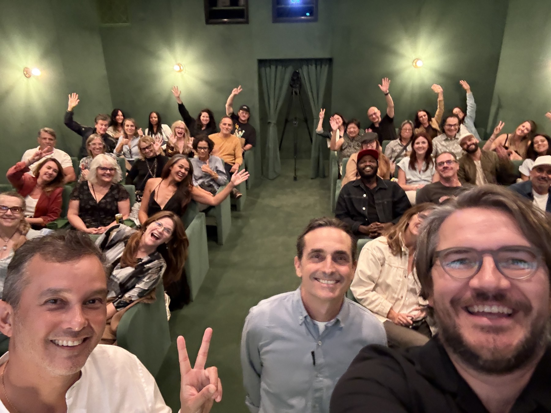Audience at a community screening