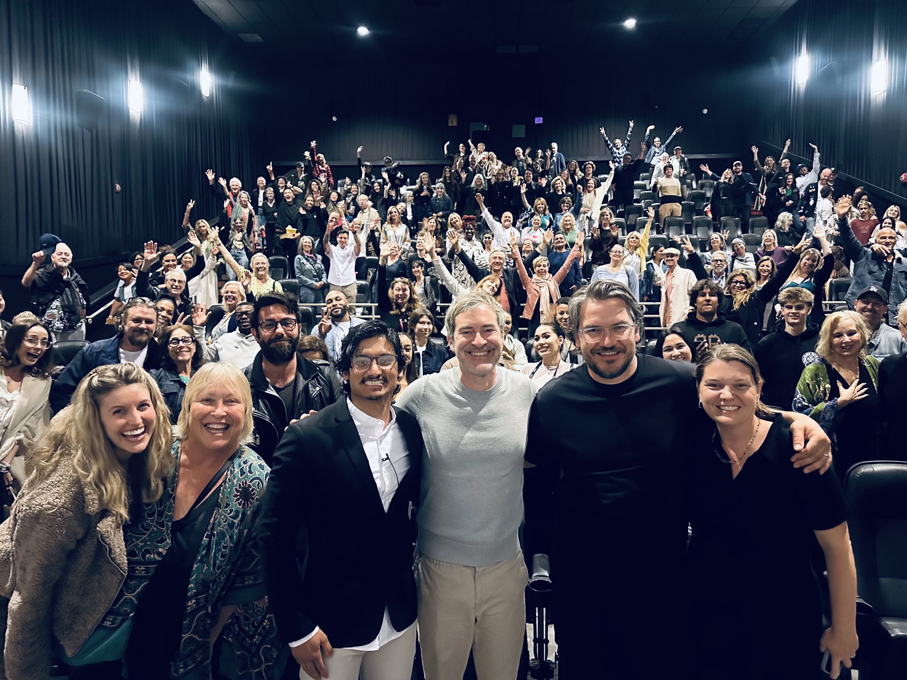 Audience at a community screening