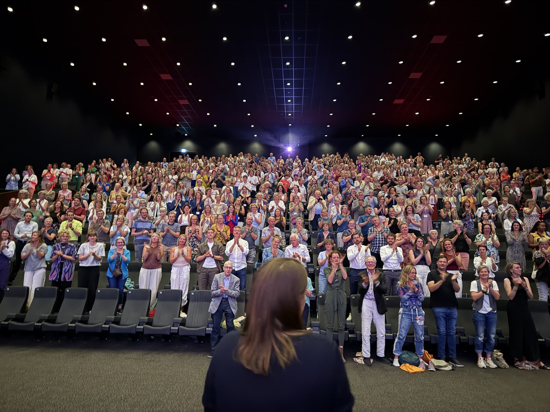 Audience at a community screening