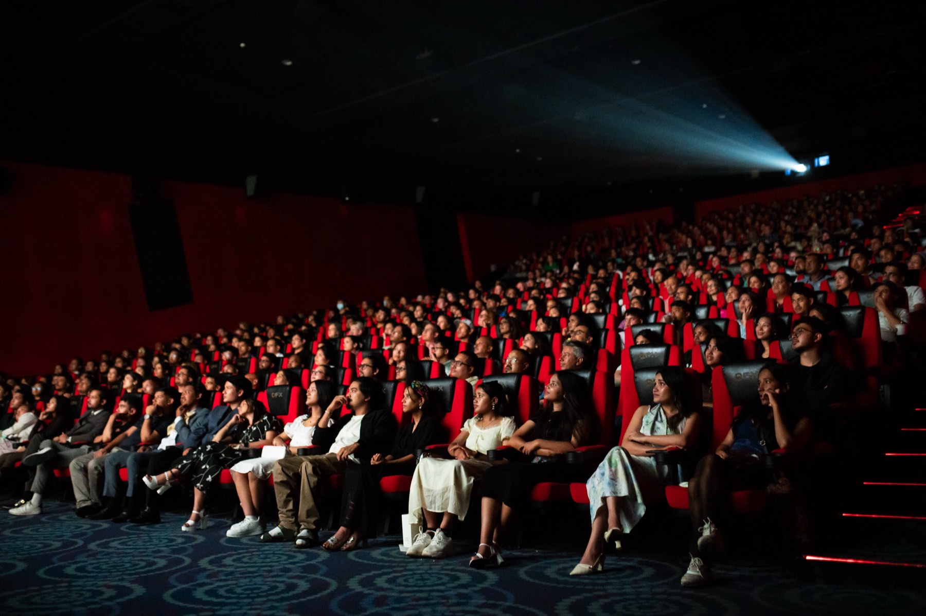 Audience at a community screening