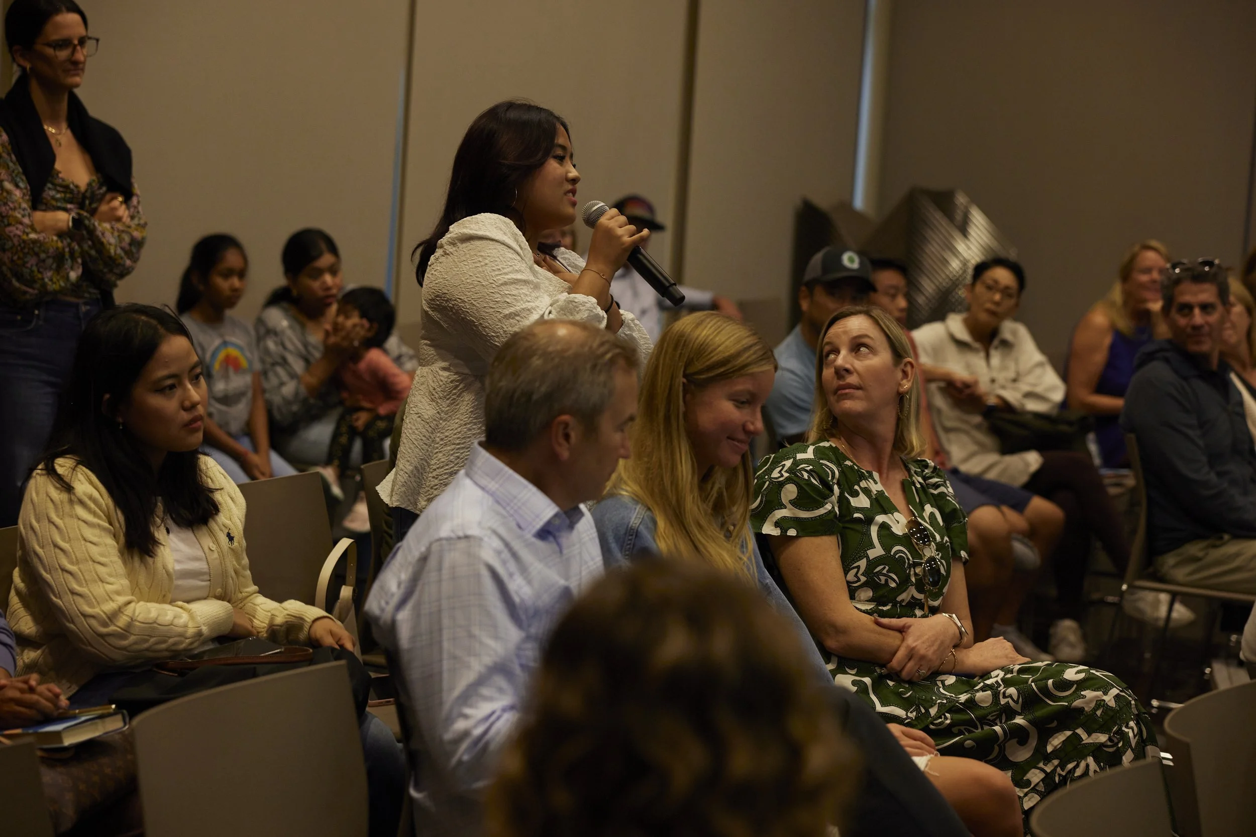 Audience at a community screening